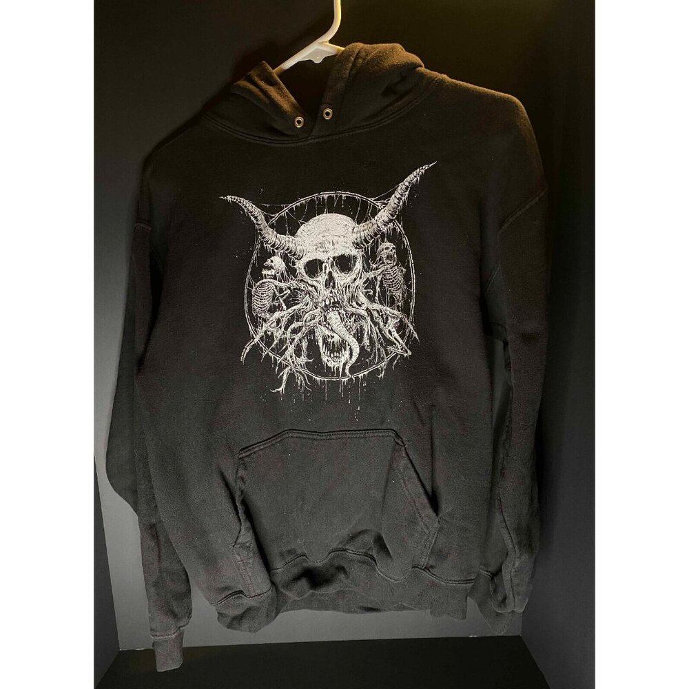 The Hundreds x Mark Riddick Pullover Hoodie Mens M Metal Grunge Sweater Y2K